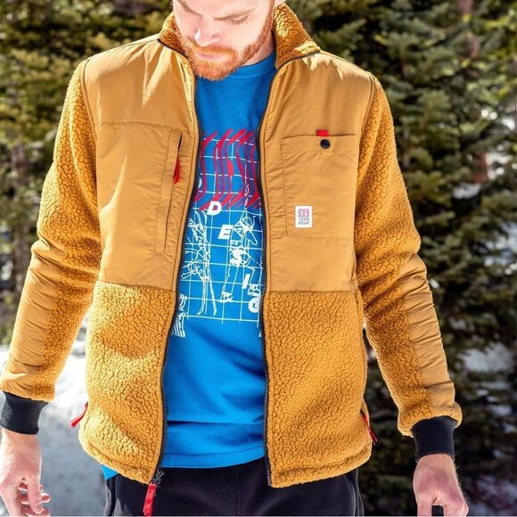 TOPO DESIGNS — SUBALPINE FLEECE KHAKI // Men’s Small - Picture 1 of 6